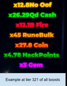 Noob Incremental Tier boost panel